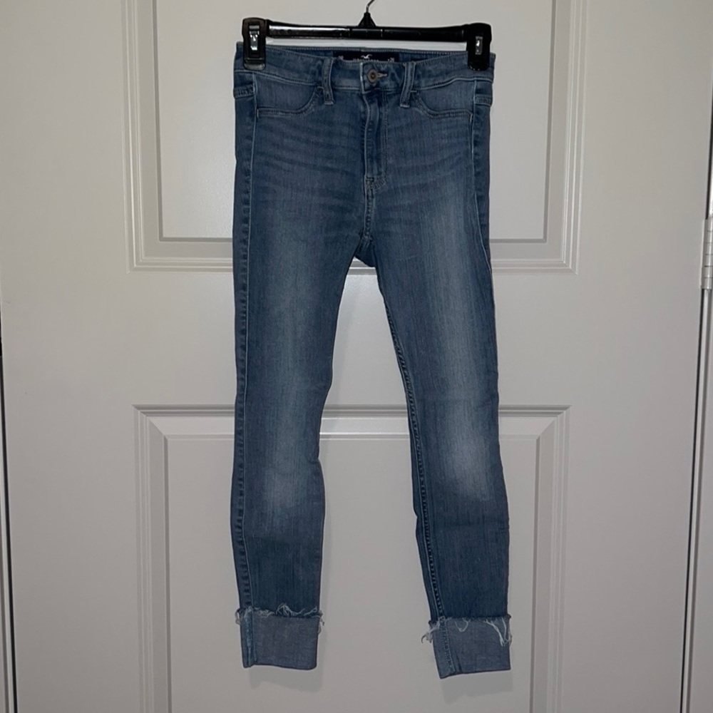 Hollister high rise crop jeans